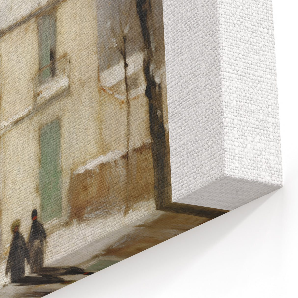 Impressionist Prints - Camille Pissarro Snowy Village Street Canvas Art