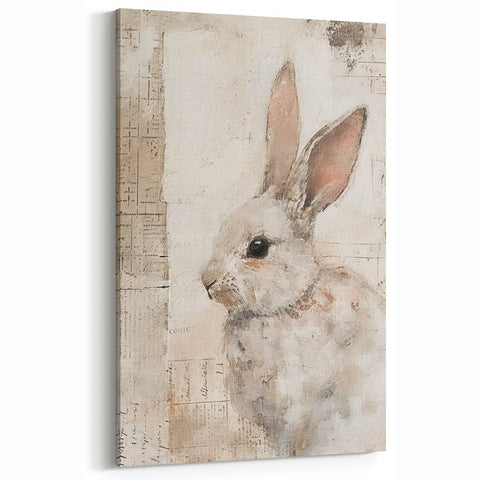 Charming Bunny - Easter Wall Art, Easter Canvas Prints, Home Decor