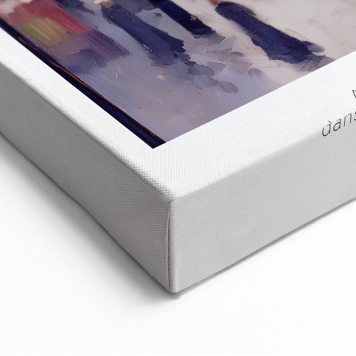 Pissarro Wall Art - Twilight Parisian Street Scene Impressionist Canvas