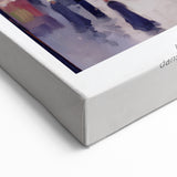 Pissarro Wall Art - Twilight Parisian Street Scene Impressionist Canvas