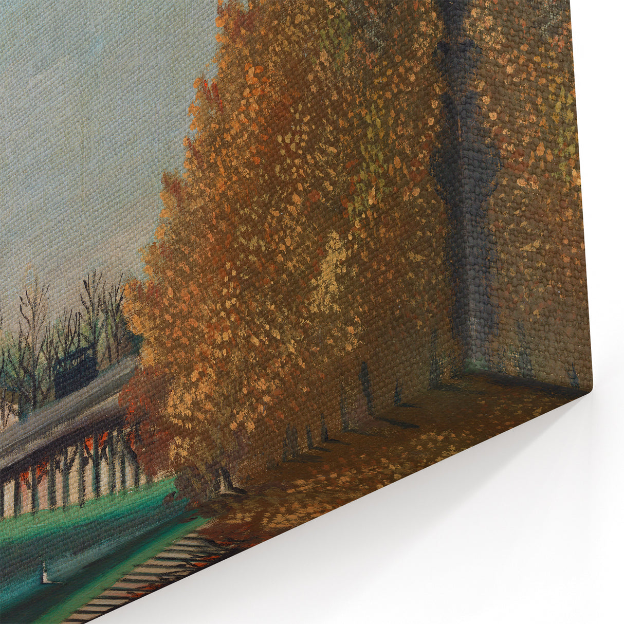 Tranquil Landscape Wall Art - "View of the Pont de Sèvres" by Henri Rousseau
