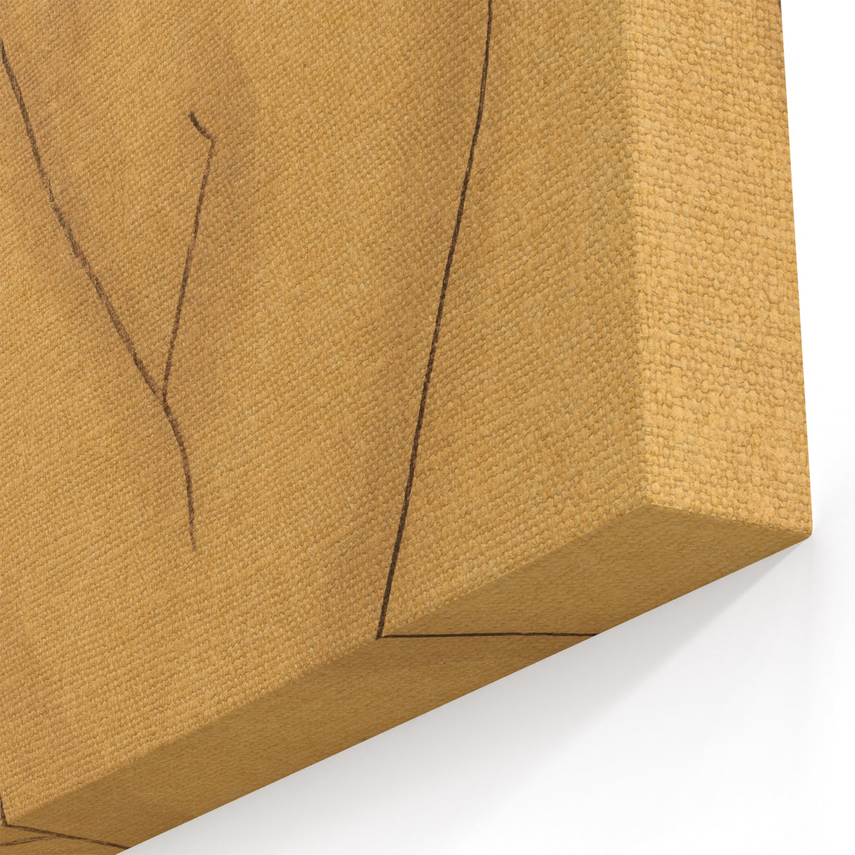 Minimalist Figurative Wall Art - "Seated" by Mikulas Galanda in Warm Tones