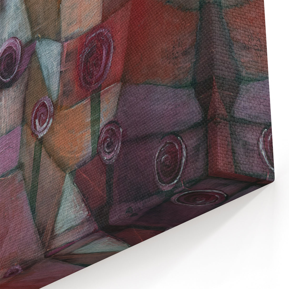 Abstract Garden Wall Art - "Rose Garden" by Paul Klee in Rich Tones