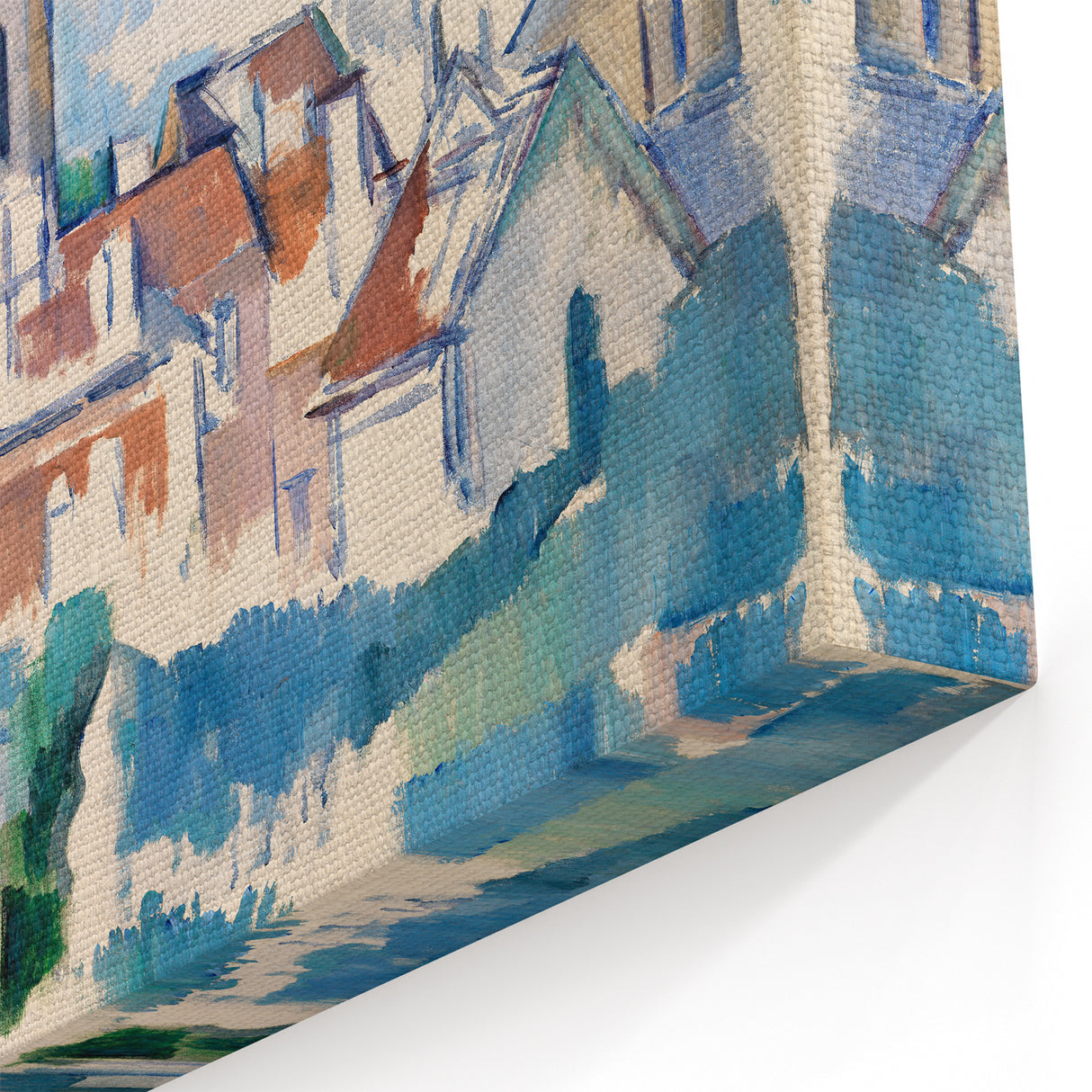 Modern Wall Art: Abstract Church Scene – Contemporary Minimalist Decor