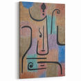 Modern Wall Art: Abstract Face in Earthy Tones – Contemporary Minimalist Decor