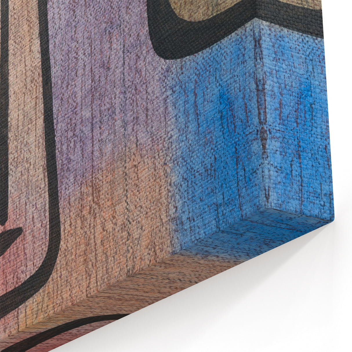 Modern Wall Art: Abstract Face in Earthy Tones – Contemporary Minimalist Decor