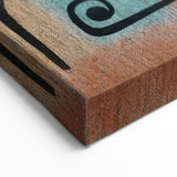 Modern Wall Art: Abstract Face in Earthy Tones – Contemporary Minimalist Decor