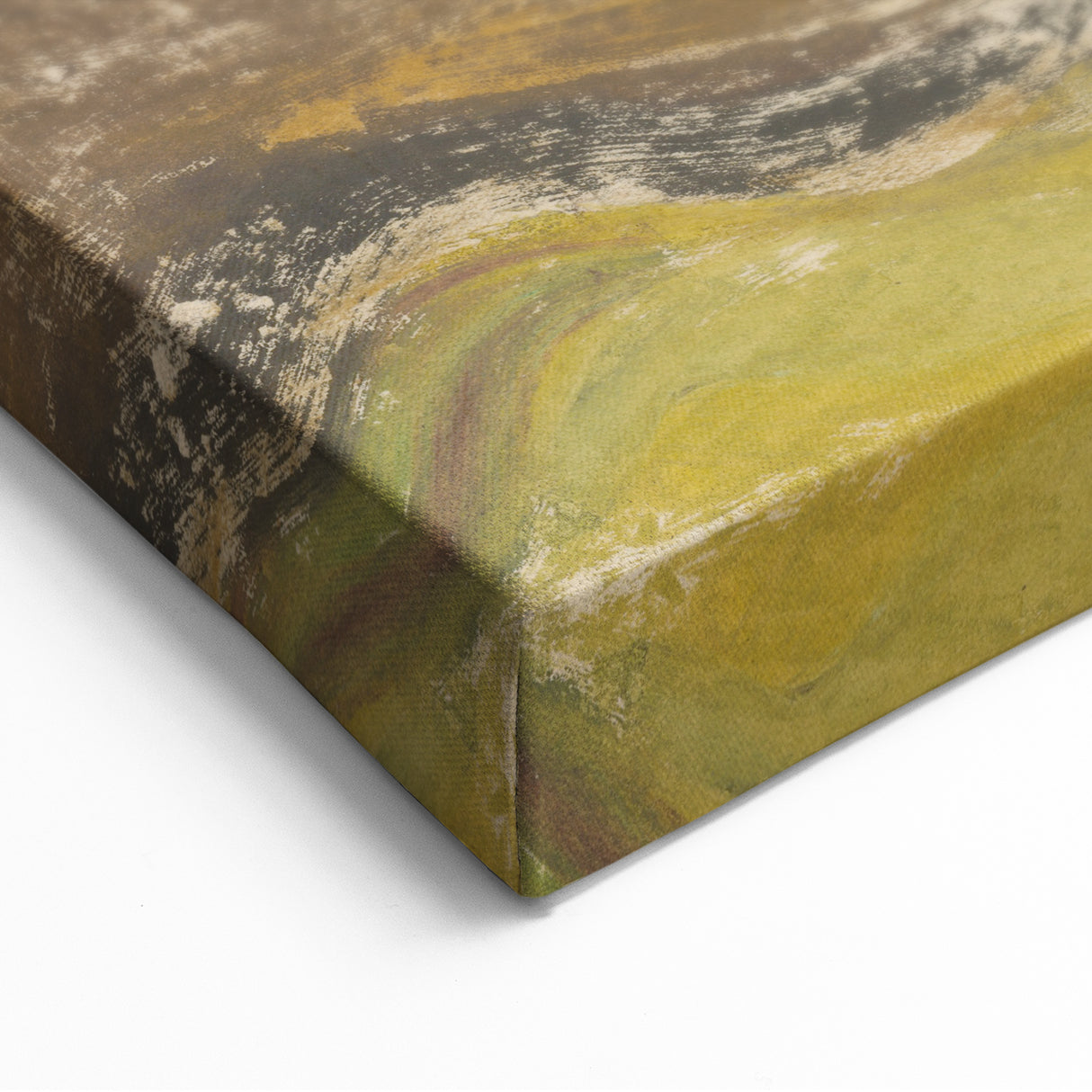 Modern Wall Art: Abstract Mountain Scene – Rustic Earthy Landscape Decor