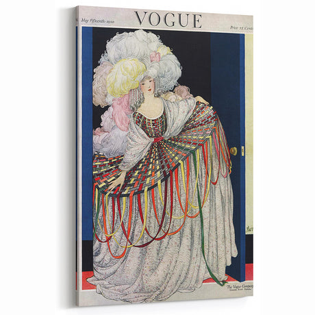 Vogue Poster Print - Opulent 1920s Couture Fashion Illustration Art