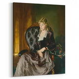 Modern Wall Art: Classic Portrait in Rich Tones – Elegant Contemporary Decor