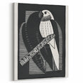 Modern Wall Art: Black & White Parakeet Illustration – Minimalist Bird Decor