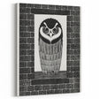 Modern Wall Art: Bold Owl Illustration in Black & White – Minimalist Decor