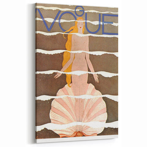 Vintage Vogue Poster - 1920s Nautical Venus Fashion Illustration Art