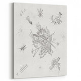 Modern Wall Art: Intricate Abstract Line Art – Minimalist Black & White Decor