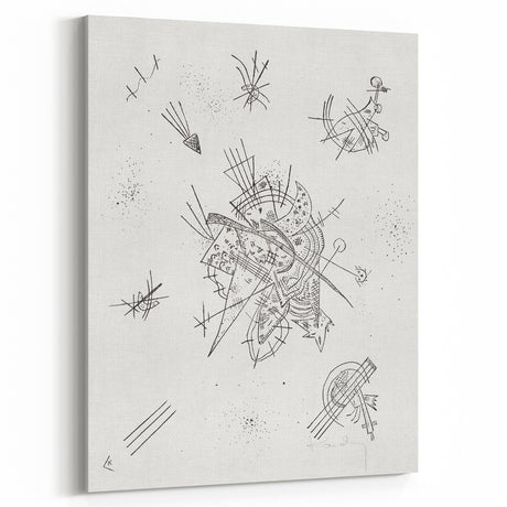 Modern Wall Art: Intricate Abstract Line Art – Minimalist Black & White Decor