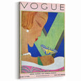Vogue Illustration Print - 1928 Spring Fashion Art with Butterfly