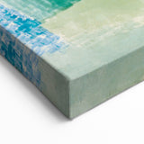 Modern Wall Art: Abstract Patchwork in Cool Tones – Tranquil Contemporary Decor
