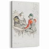 Impressionist Print - Le Bézigue by Toulouse-Lautrec Wall Art