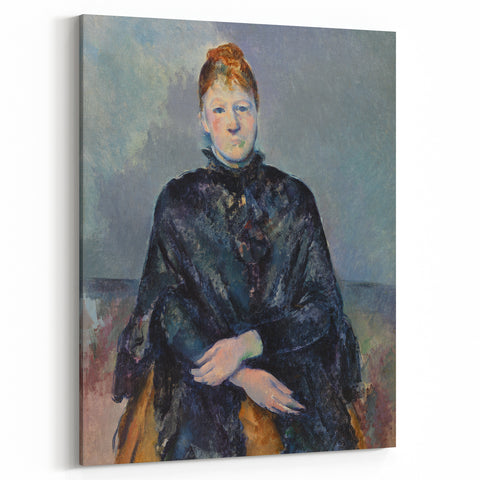 Impressionist Portrait - Madame Cézanne in Black by Cézanne Wall Art