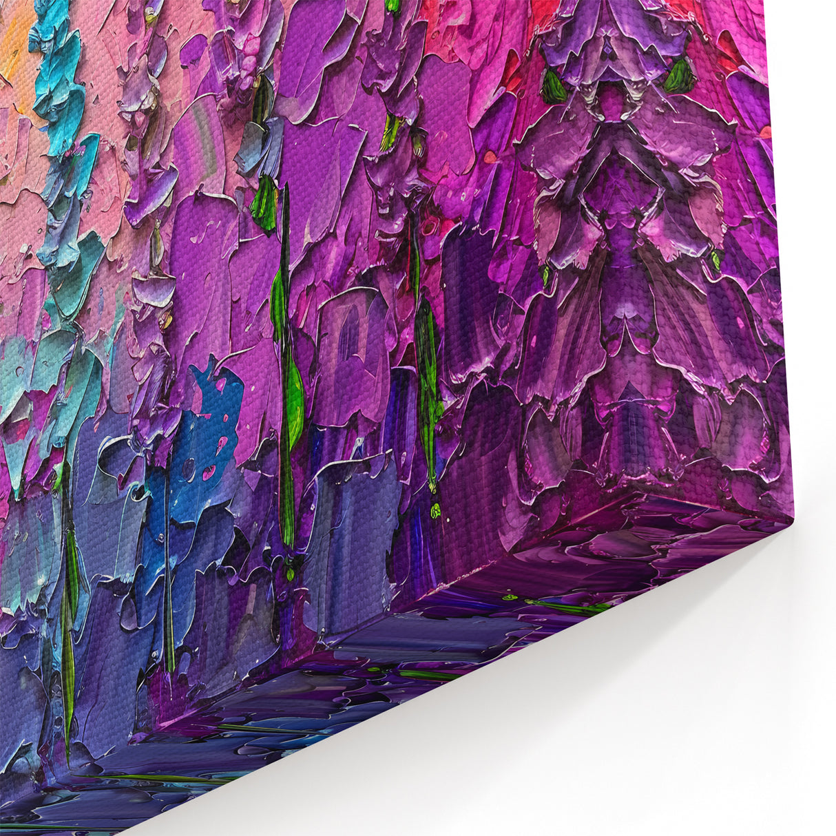 Abstract Floral Art - Colorful Modern Floral Canvas Print