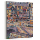 Impressionist Cityscape - Pont Saint-Michel by Luce Wall Art Print