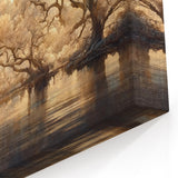 Modern Floral Wall Decor - Majestic Tree Landscape Canvas