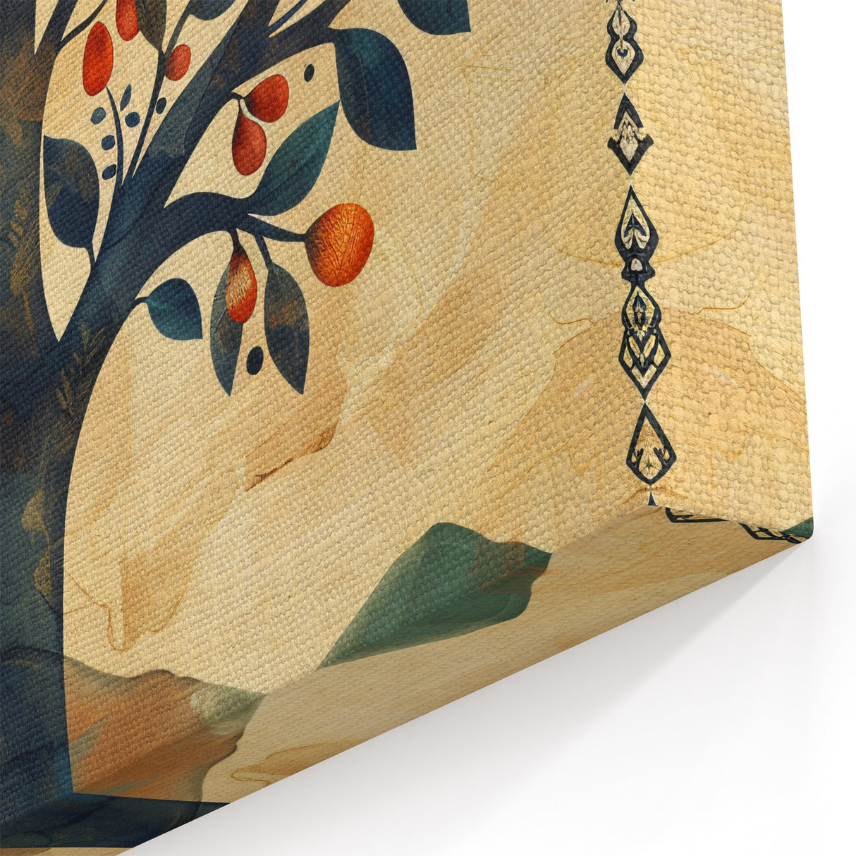 Artistic Flower Designs - Vibrant Tree of Life Canvas Print