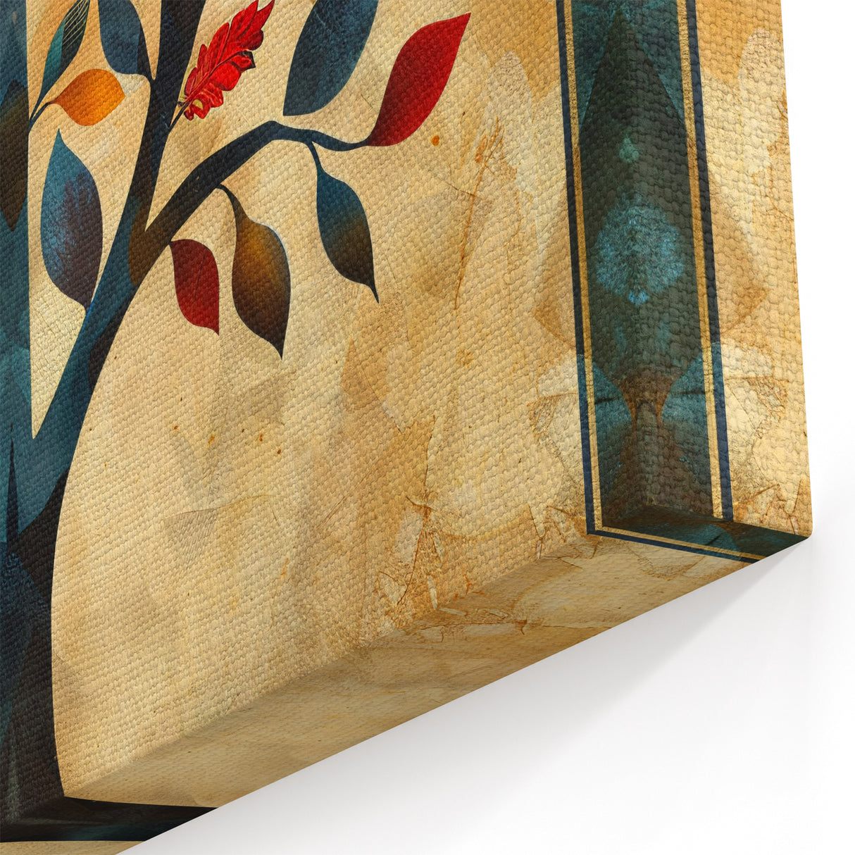 Contemporary Flower Prints - Colorful Tree of Life Canvas Art