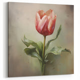 Abstract Flower Canvas - Elegant Tulip Floral Wall Art