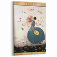 Whimsical Summer Vogue Cover Art - Butterfly & Flower Wall Print