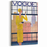1928 Vogue New York Fashion Art - Yellow Dress Wall Print