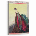 1929 Art Deco Vogue Fashion Print - Elegant Pearl Gown Wall Art