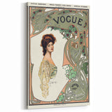 1904 Art Nouveau Vogue Cover Print - Elegant Winter Fashion Wall Art