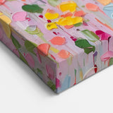 Colorful Abstract Florals - Vibrant Garden of Blossoms on Canvas