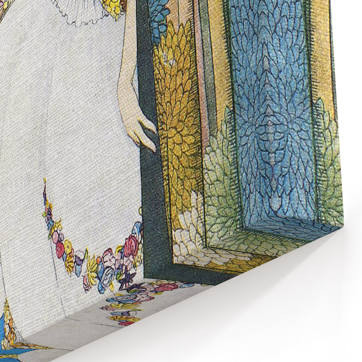 1919 Spring Vogue Cover Print - Floral Fantasy Art Deco Wall Decor