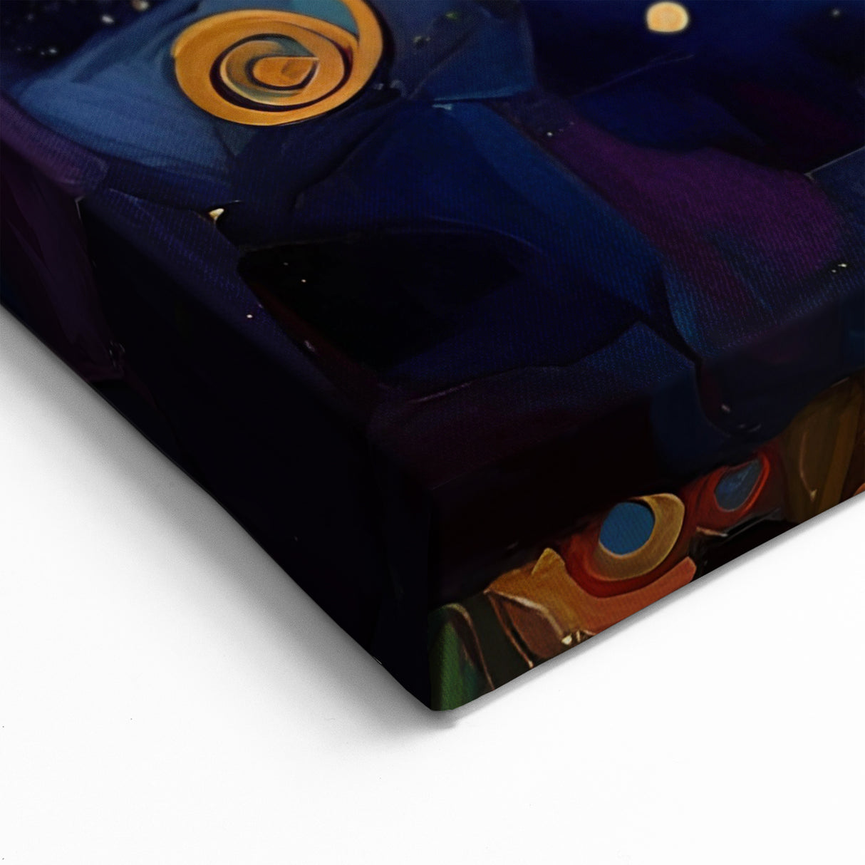 Abstract Flower Canvas - Whimsical Tree of Life in Vibrant Colors