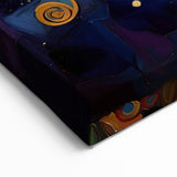 Abstract Flower Canvas - Whimsical Tree of Life in Vibrant Colors