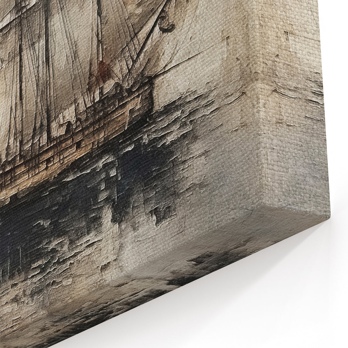 Classic Sailing Ship Wall Art - Nautical Canvas Print for Home Decor