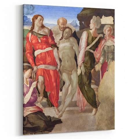 Renaissance Art Print – Michelangelo's The Entombment – Classic Decor
