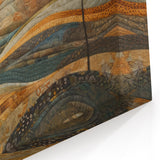 Rolling Hills Fall Wall Art - Earthy Olive Green and Yellow Landscape