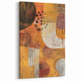 Abstract Autumn Wall Art - Bold Orange and Brown Fall Decor