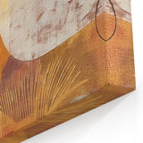 Abstract Autumn Wall Art - Bold Orange and Brown Fall Decor