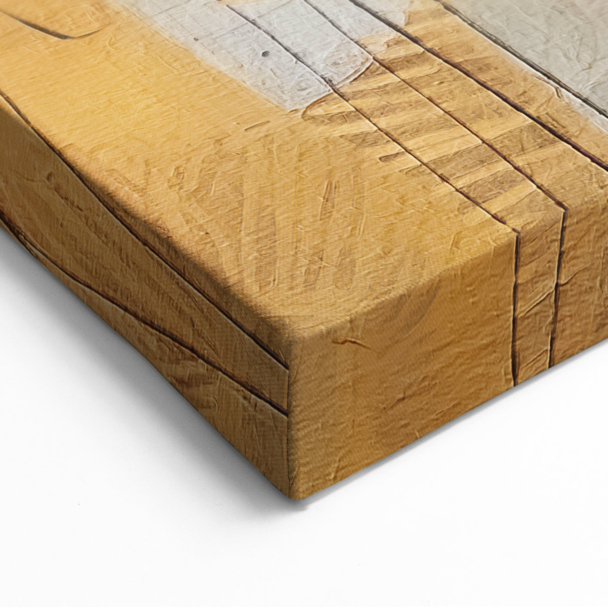 Abstract Autumn Wall Art - Bold Orange and Brown Fall Decor