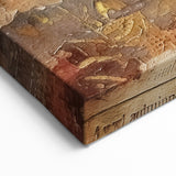 Sunset Fall Wall Art - Warm Orange and Red Abstract Autumn Decor