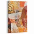 Bold Abstract Fall Wall Art - Warm Orange and Yellow Autumn Decor