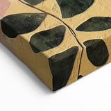 Modern Abstract Fall Wall Art - Mustard Yellow and Olive Green Decor