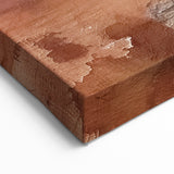 Rustic Forest Autumn Wall Art - Warm Brown and Orange Decor