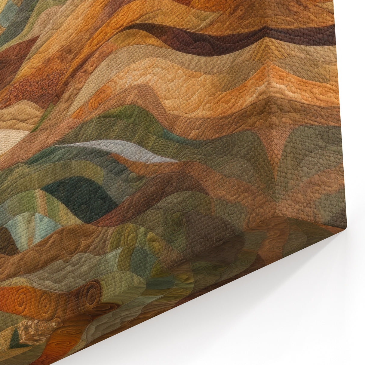 Autumn Hills Landscape - Fall Wall Art Rustic Earthy Decor Print