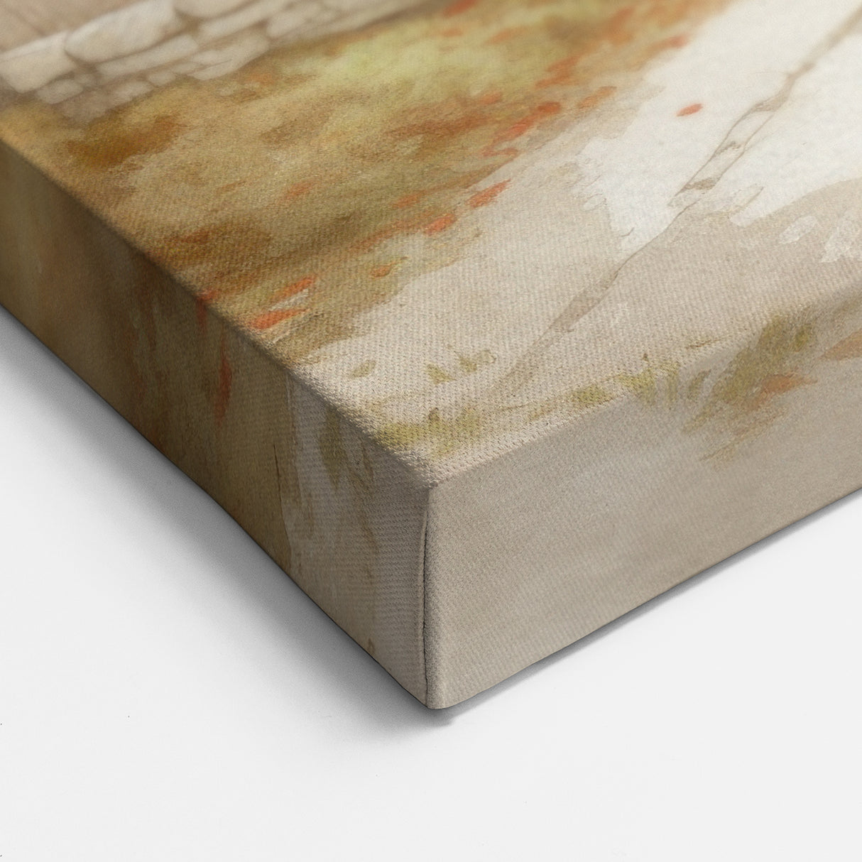 Charming Autumn Cottage - Fall Wall Art Rustic Cozy Seasonal Print