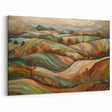 Autumn Hills Patchwork - Fall Wall Art Rustic Countryside Landscape